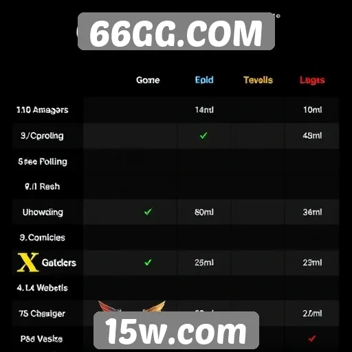 Comparativo entre 66GG.COM e outras plataformas de jogos